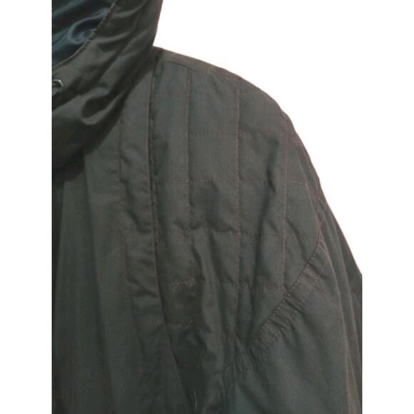 British Mist Hood Puffer Winter Coat M Green Embroidered Grannycore Cottage Gorp - Picture 13 of 16